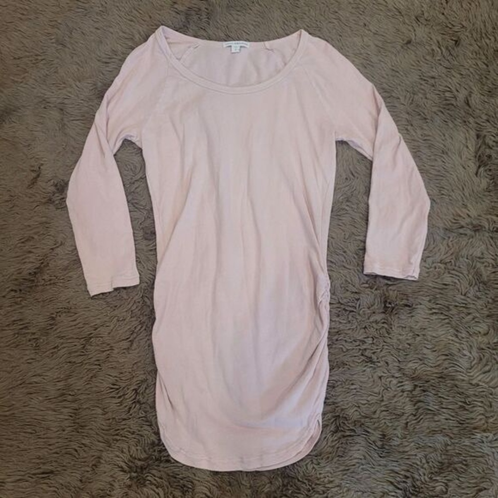 James Perse Blush Pink Long Sleeve Dress